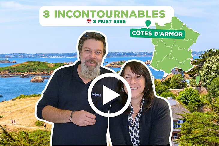 Franck and Laurence share their 3 top picks in the Côtes-d’Armor Franck and Laurence, from Le Neptune campsite in Lanloup, share their 3 top picks to explore in the Côtes-d’Armor, blending local culture and Breton heritage.