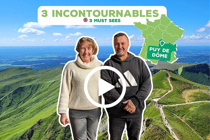 The owners of La Marmotte campsite in La Bourboule present the must-sees nearby in a video. Hikes, volcanic landscapes and local heritage await you in Auvergne.