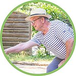 happy camper after a stay at a well-equipped campsite with plenty of activities and a warm welcome.