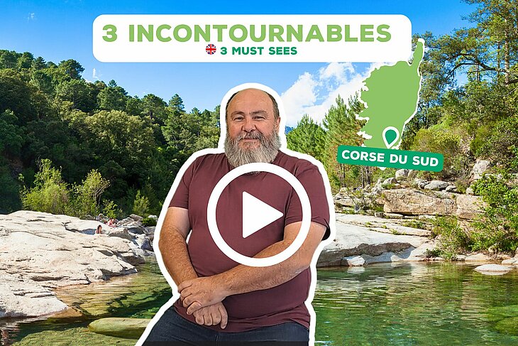 Philippe, owner of campsite Santa Lucia in Sainte-Lucie de Porto-Vecchio, shares the must-sees around the campsite, from rivers and mountains to heavenly beaches