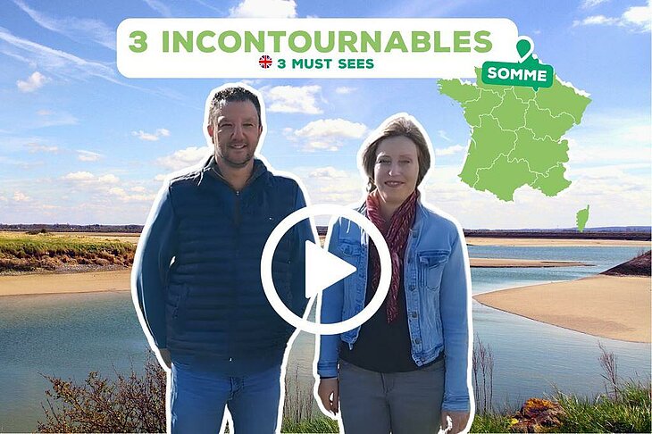 Jannick and Laurent, owners of the campsite La Baie near the Pointe du Hourdel, present in this video three must-see places to explore in the Baie de Somme area.